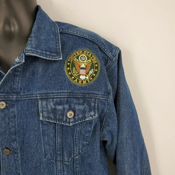 Danbury Mint The Personalized Men’s U.S. Army Denim Jacket "Long" Size XL‎ - Picture 3 of 12